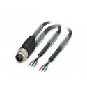 Sensor/Aktor кабель: прямой Y-штекер M12, 2 свободных конца